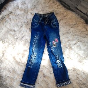 Blue Curvy Push-Up Jeans